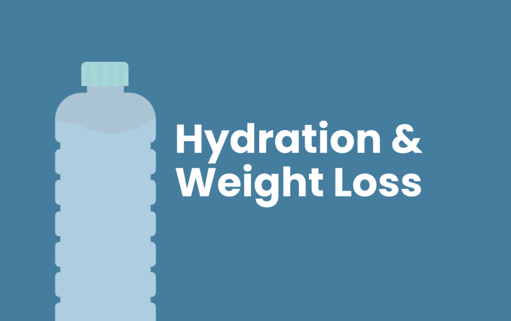 Hydration and weight loss graphic