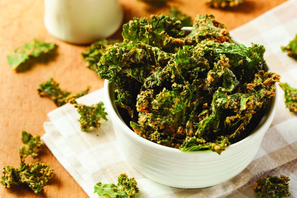 Homemade Green Kale Chips