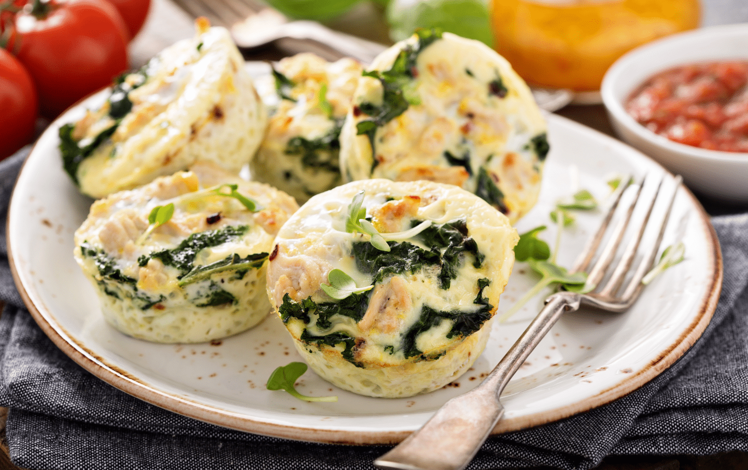 Spinach, Tomato & Turkey Egg Muffin Recipe Red Mountain Weight Loss