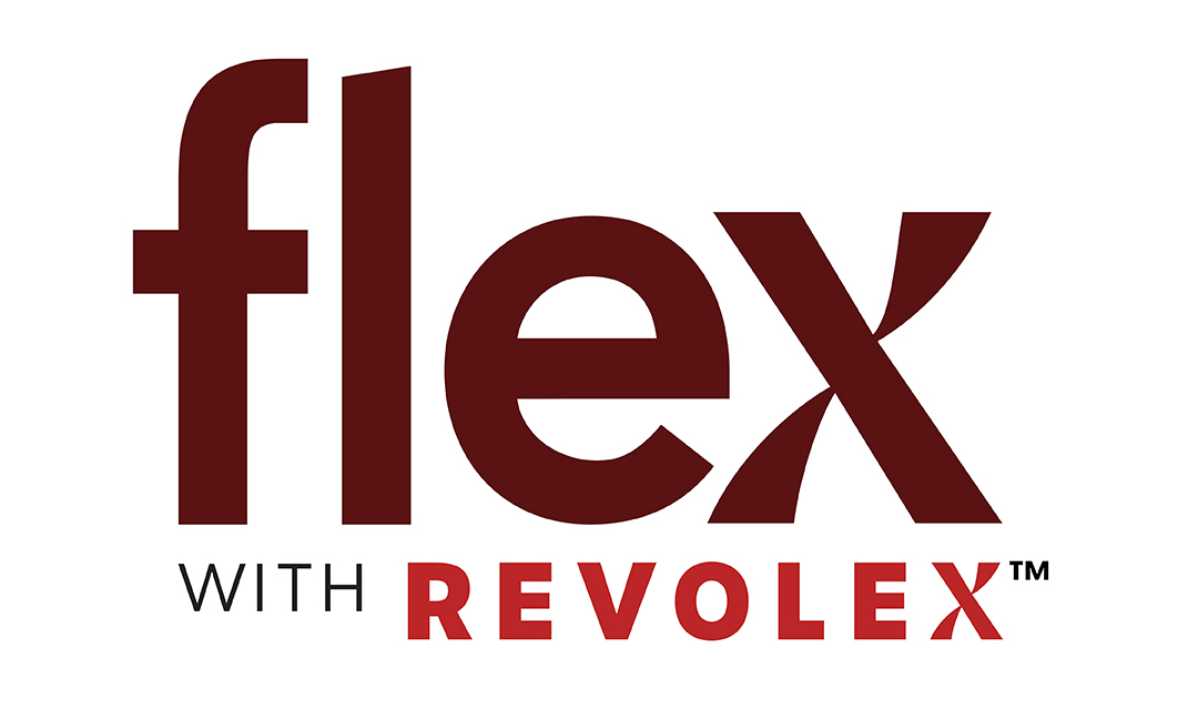 Flex with revolex™ logo