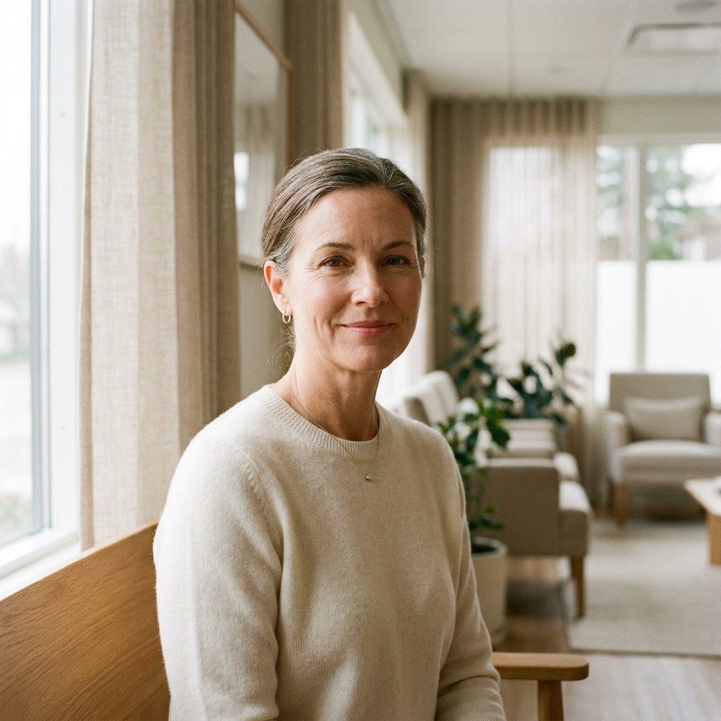 Confident woman with naturally radiant skin representing natural looking Botox results and graceful aging